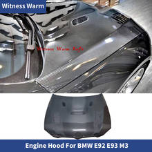 Капот двигателя из углеродного волокна для BMW E90 E92 E93 M3 Крышка двигателя из углеродного волокна 3 серии 05-12 FRP Неокрашенный капот двигателя с вентиляционными отверстиями 2024 - купить недорого