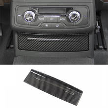 Carbon Fiber Color AC Air Conditioning Outlet Strip Cigarette Lighter Cover Trim Car Sticker For Audi A6 C7 Interior Accessories 2024 - buy cheap