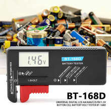 Indicador de batería Universal LCD Digital, equipo de prueba de BT-168D, AA/AAA/C/D/9V/1,5 V, pila de botón, voltímetro, 2020 2024 - compra barato