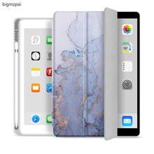 Case For iPad 5th 6th 9.7 7th 8th 9th 10.2"10.5 Mini 5 Pro 11 Case With Pencil Holder 2020 tpu Silicone Smart tablet Cover Funda 2024 - buy cheap