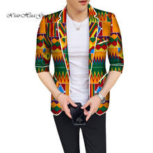 Slim Fit Men Casual Men Blazer Fancy African Dashiki Men Clothes Wedding Party Suit Blazer Jacket Tops Coat Dashiki Bazin WYN774 2024 - buy cheap