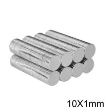 Imán de neodimio fuerte de 10x1mm, disco magnético permanente de 10X1mm, 50 ~ 800 Uds. 2024 - compra barato