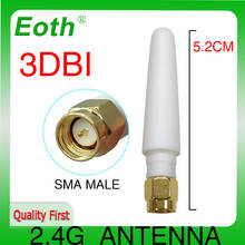 EOTH 1 2pcs 2.4g antenna 3dbi sma male wlan wifi 2.4ghz antene pbx iot module router tp link signal receiver antena high gain 2024 - buy cheap