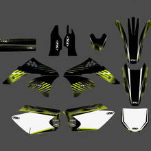 Full Graphics Decals Stickers Motorcycle Background Custom Number Name For KAWASAKI KX250F KXF250 KX250F 2006 2007 2008 2024 - buy cheap