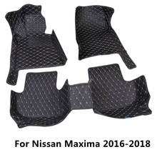 Sj-tapetes personalizados para todos os climas, carpetes automotivos customizados, para nissan maxima 2016, 2017, 2018 2024 - compre barato