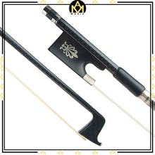 Advanced 4/4 Violin/ Fiddle Bow Carbon Fiber Bow Grid Carbon Fiber Stick Silver Wire And Black Line Winding Well Balance 2024 - buy cheap