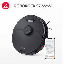 Roborock S7MaxV Robot Vacuum and Sonic Mop, 5100Pa Suction, 3D Structured Light Obstacle Avoidance, Compatible with Alexa. 2024 - compre barato