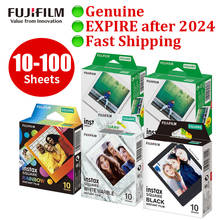 Оригинальная пленка Fujifilm Instax Square Instant white edge от 10 до 100 листов для камер Fuji SQ10, 6, 20, SP3 гибридного формата 2024 - купить недорого