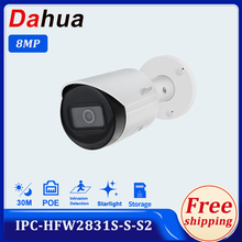 Dahua câmera ip 8mp IPC-HFW2831S-S-S2 4k poe sd slot para cartão h.265 ir30m ivs ip67 luz das estrelas de segurança proteção em casa ao ar livre indoor 2024 - compre barato