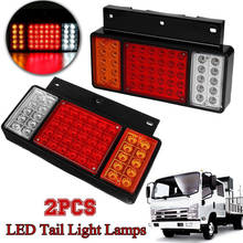 New High Quality 2Pcs Super Bright Long Life 50 LED Rear Tail Light Lamps Fit For ISUZU Elf Truck NPR NKR NHR NLR 1984-UP#294916 2024 - buy cheap