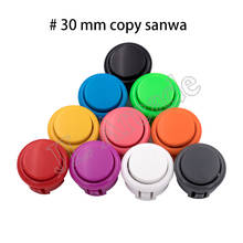 100 pcs lot arcade push button with microswitch copy sanwa buttons 30mm short version jamma mame diy parts accessory 2024 - buy cheap