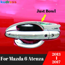 Cubierta de cuencos exterior para coche Mazda 6 Atenza Sedan 2012 2013 2014 2015 2016 ABS cromado pomo de puerta lateral, embellecedores de estilo de coche, 4 Uds. 2024 - compra barato