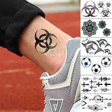 Waterproof Temporary Tattoo Sticker Biochemical sign football whale Fake Tatto Flash Tatoo small tattoos for Kid Girl Men Women 2024 - buy cheap