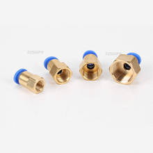 Accesorio de tubería de aire, 10mm, 12mm, 8mm, 6mm, manguera de 1/8 ", 3/8", 1/2 ", BSP, 1/4", rosca hembra, conector neumático de latón, montaje rápido 2024 - compra barato