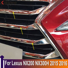 Adesivo protetor para grade dianteira de carro, para lexus nx200 nx300h 2015 2016, acessório de molde para guarnição 2024 - compre barato