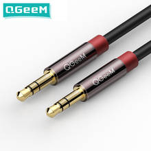 QGEEM AUX cable for car iPhone male to male stereo audio cable 3.5 jack to jack 3.5 AUX car cable for headphone beat speaker 2024 - buy cheap