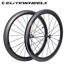 Elitewheel-conjunto de roda clincher de carbono para bicicleta, novatec 271/372sb hub 700c v, roda de bicicleta de estrada e ciclismo 2024 - compre barato