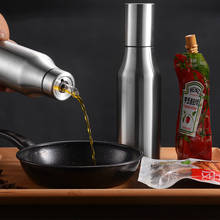 Бутылка для масла из нержавеющей стали пыленепроницаемый масляный горшок практичная приправа для хранения сока кухонные принадлежности для бутылок приправ 2024 - купить недорого
