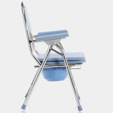 Stable durable shower chair for the elderly folding antiskid bathing aids pregnant woman thick stainless steel toilet stool 2024 - buy cheap