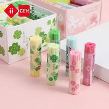 1pcs/pack Creative Cute Cartoon creative cherry blossom lucky clover eraser School Stationery 2024 - buy cheap