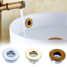 Sink Hole Round Overflow Cover Copper Insert Chrome Ring Basin Sink Brass overflow Cover Bathroom Basin Faucet Insert Home Decor 2024 - купить недорого