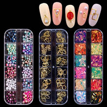 Multi-color Nail Rhinestones Pearl Diamonds DIY 3D Crystal Nail Art Decorations Accessories Stones Gems Beauty Nail Art Tools 2024 - buy cheap