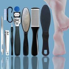 10 in 1 Professional Foot Care Kit Pedicure Tools Set Stainless Steel Foot Rasp Foot Dead Skin Remover Clean Toenail Care Kit 2024 - купить недорого