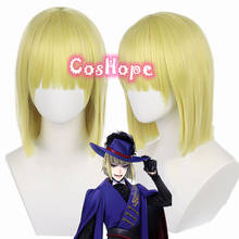 Rook Hunt Cosplay Wig Twisted Wonderland Cosplay Men Short Yellow Wig Cosplay Anime Cosplay Wigs Heat Resistant Synthetic Wigs 2024 - buy cheap