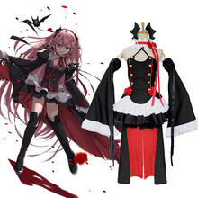 Seraph of the end Krul Tepes Anime Cosplay Costumes Lolita Dress Vampire Uniforms 6 Pieces Set For Halloween Carnival 2024 - buy cheap