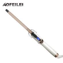Aofeilei Professional curling iron Ceramic curling wand roller beauty styling tools With LCD Display 9mm Hair Curler 2024 - buy cheap