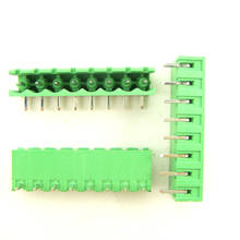 (100 peças) conector de bloco de terminais de pino de curvatura embutido 8 pinos 5.08mm frete grátis 2024 - compre barato