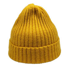Mixed Color Winter Cap Knit Hat for Men Women Striped Shape Beanies Dark Green Black Blue Yellow 2024 - buy cheap