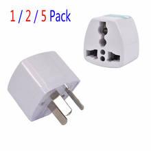 1/2/5 Uds adaptador de corriente adaptador de viaje 3 pin US/UK/UE es Convertidor Universal conector de cargador AU Australia Nueva Zelanda 2024 - compra barato