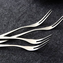 Mini Fork Stainless Steel forks cutlery Fruit Vork Toothpick Vorkjes 13cm Food picks 4pcs/set 2024 - buy cheap