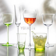 Copo de vinho tinto com pedras preciosas verde, 70-280ml, copo de vinho tinto, champanhe, uísque, vidro, deslumbrante, criativo 2024 - compre barato