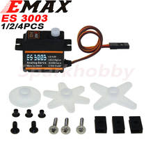 Original EMAX ES3003 Plastic Analog Servo 17.5g Waterproof Servo with Gears for RC Car Helicopter Boat Airplane Accessories DIY 2024 - buy cheap