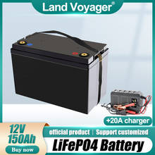 Land Voyager-Paquete de batería LiFePO4, 12,8 V, 180Ah, 12V180Ah, BMS integrado, almacenamiento de energía portátil para coche al aire libre de grado A 2024 - compra barato