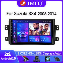 Jmcq-sistema multimídia automotivo, reprodutor com rádio, 2 din, android 2006, navegação gps, dvd, estéreo, para suzuki sx4 2002-2013 2011 2024 - compre barato