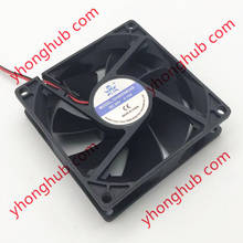 Guo heng gh8025m24s dc 24v 0.15a 80x80x25mm ventilador de refrigeração do servidor de 2 fios 2024 - compre barato