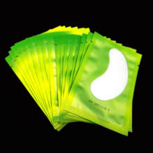 50 пар зеленые новые бумажные накладки ресницы под глазами накладки для ресниц бумажные накладки для наращивания ресниц накладки на глаза наклейки Обертывания инструменты для макияжа 2024 - купить недорого