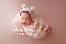 Cotton Beanbag Backdrop Newborn Photography Prop Posing Fabric Baby Blanket Stretch Baby Fotoshooting Background Newborn Props 2024 - buy cheap