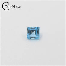 5mm * 5mm Natural Princess Square Cut Topaz Loose Gemstone Jewelry DIY VVS Grade 100% Real Topaz Loose Gemstone for Jewelry DIY 2024 - buy cheap