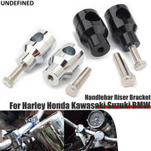 Kit de montaje de abrazadera para manillar, accesorio Universal de 22mm y 25mm para Harley, Honda, Kawasaki, Suzuki, Yamaha, 1 '', 7/8'' 2024 - compra barato