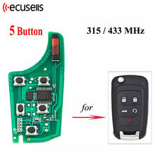 5 Buttons Remote Key Board 315MHZ/433MHZ ID46 Chip For Chevrolet Cruze 2010 2011 2012 2013 2014 2015 2024 - buy cheap
