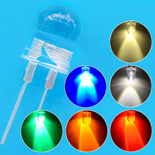 Diodo de luz LED, 500 Uds., 10mm, 0,5 W, blanco, rojo, verde, azul y amarillo 2024 - compra barato