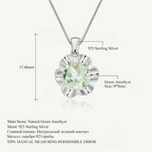 Gem's Ballet 2.73Ct Natural Green Amethyst Pendant 925 Sterling Silver Green Flowers Women's Gemstone Necklace Fine Jewelry 2024 - buy cheap