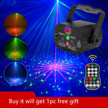 Mini RGB Disco Light Laser Stage Projector DJ Party LED Strobe Lamp USB Rechargeable Night Club Lighting Effect Birthday Lamp 2024 - buy cheap