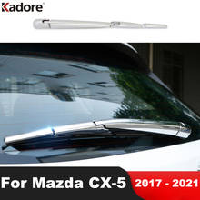 Para Mazda CX5 CX-5 KF 2017, 2018, 2019, 2020, 2021 cromo cubierta de limpiaparabrisas trasero moldura guarnición accesorios de estilo de coche 2024 - compra barato