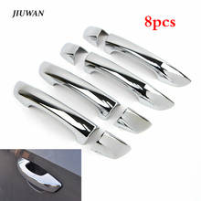 8 Pcs Car Side Door Handle Cover Trim ABS Carbon Fiber Chrome Protective Decoration Cap for VW Golf 6 MK6 Skoda Superb 2009-2013 2024 - buy cheap