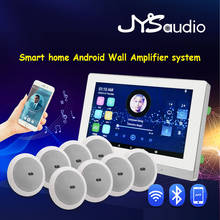 AMPLIFICADOR DE pared Wifi con pantalla táctil, sistema Android, Bluetooth, tablero de sonido estéreo Digital PA, juego de altavoces de techo, Audio de cine en casa 2024 - compra barato